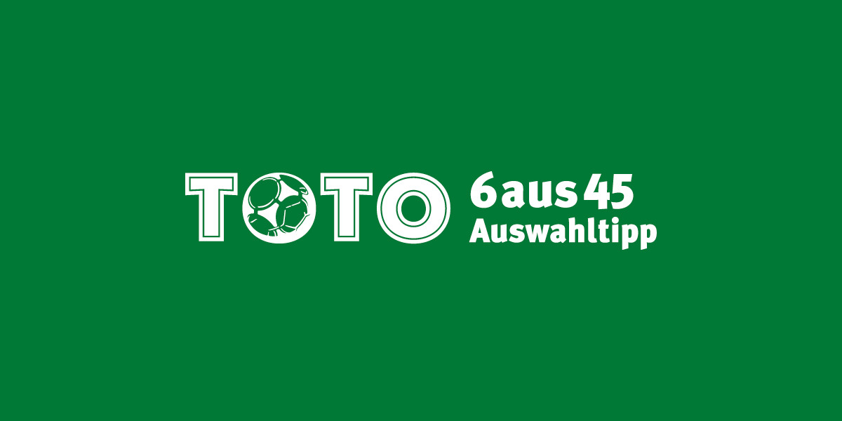 Logo TOTO Auswahltipp auf grünem Hintergrund